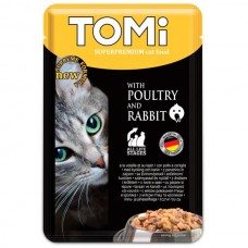 TOMi Poultry & Rabbit ПТИЦА и КРОЛИК влажный корм для кошек 100 г (465189)